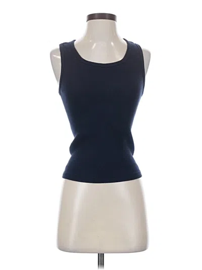 Pre-owned Assorted Brands Tank Top Blue Strapless Neckline Tops