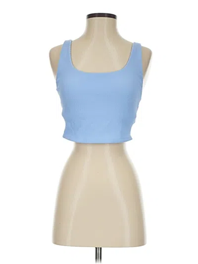 Pre-owned Assorted Brands Tank Top Blue Strapless Neckline Tops