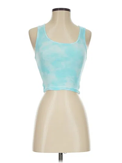Pre-owned Assorted Brands Tank Top Blue Strapless Neckline Tops