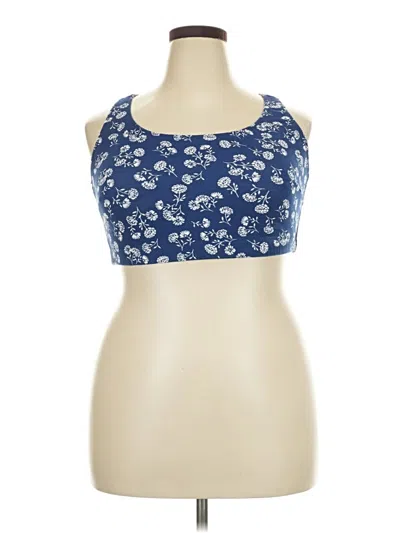 Pre-owned Assorted Brands Tank Top Blue Strapless Neckline Tops