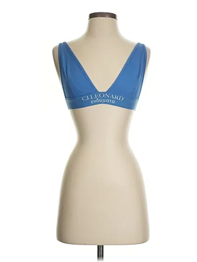Pre-owned Assorted Brands Tank Top Blue Strapless Neckline Tops