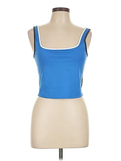 Pre-owned Assorted Brands Tank Top Blue Strapless Neckline Tops