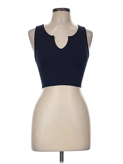 Pre-owned Assorted Brands Tank Top Blue Strapless Neckline Tops