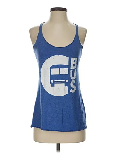 Pre-owned Assorted Brands Tank Top Blue Strapless Neckline Tops