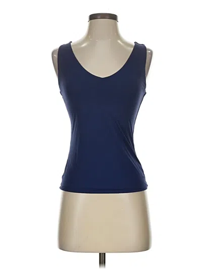Pre-owned Assorted Brands Tank Top Blue Strapless Neckline Tops