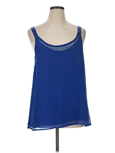 Pre-owned Assorted Brands Tank Top Blue Strapless Neckline Tops