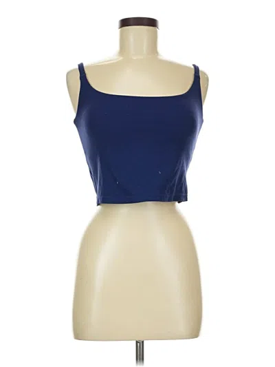 Pre-owned Assorted Brands Tank Top Blue Strapless Neckline Tops