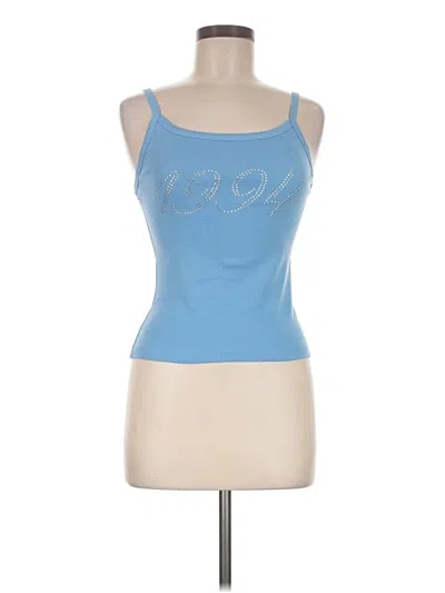 Pre-owned Assorted Brands Tank Top Blue Strapless Neckline Tops