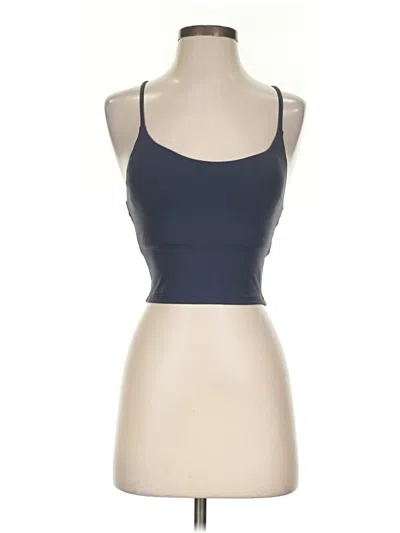 Pre-owned Assorted Brands Tank Top Blue Strapless Neckline Tops
