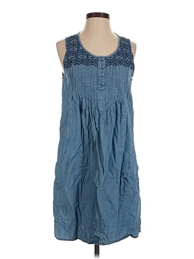 Pre-owned Assorted Brands Tank Top Blue Strapless Neckline Tops