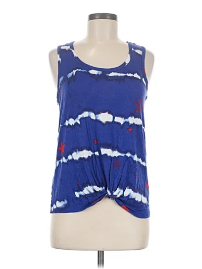 Pre-owned Assorted Brands Tank Top Blue Strapless Neckline Tops