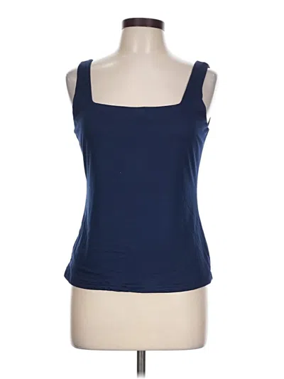 Pre-owned Assorted Brands Tank Top Blue Strapless Neckline Tops