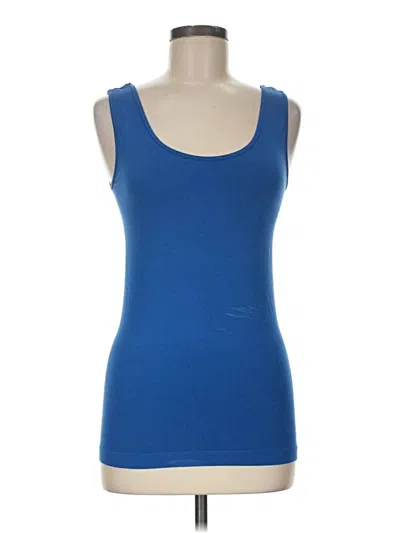 Pre-owned Assorted Brands Tank Top Blue Strapless Neckline Tops