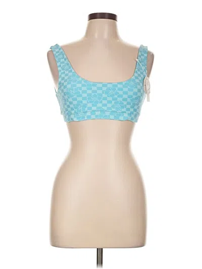 Pre-owned Assorted Brands Tank Top Blue Sweetheart Neckline Tops