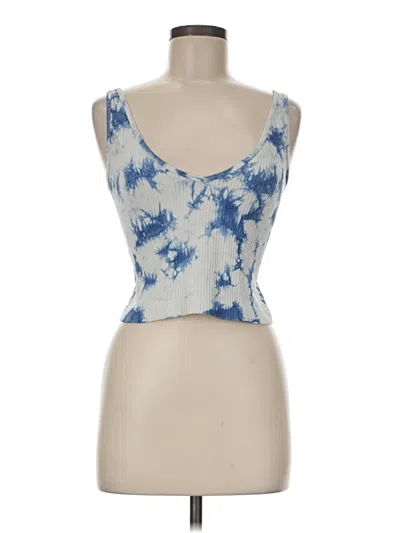 Pre-owned Assorted Brands Tank Top Blue Sweetheart Neckline Tops