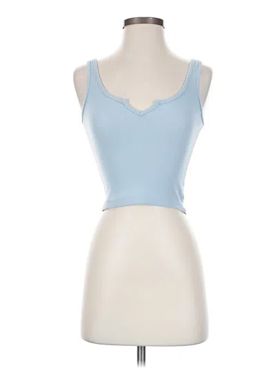 Pre-owned Assorted Brands Tank Top Blue Sweetheart Neckline Tops