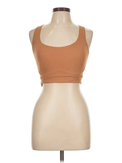 Pre-owned Assorted Brands Tank Top Brown Halter Neckline Tops