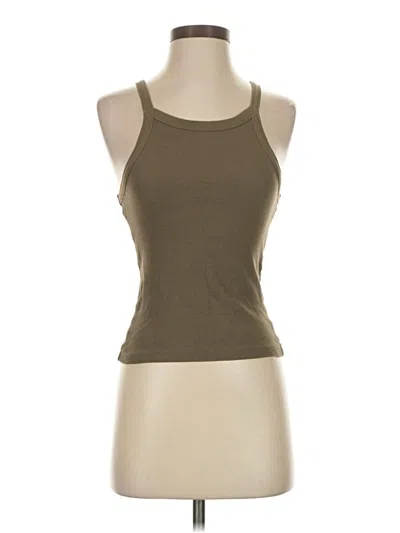 Pre-owned Assorted Brands Tank Top Brown Halter Neckline Tops