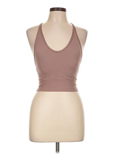 Pre-owned Assorted Brands Tank Top Brown Halter Neckline Tops