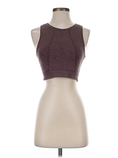 Pre-owned Assorted Brands Tank Top Brown Halter Neckline Tops
