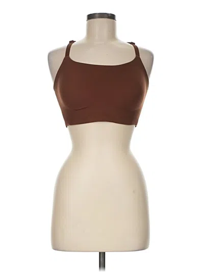 Pre-owned Assorted Brands Tank Top Brown Halter Neckline Tops
