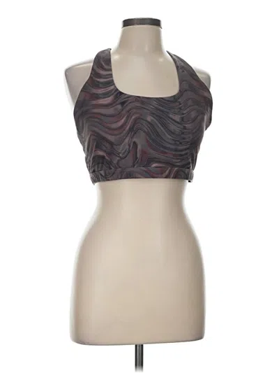Pre-owned Assorted Brands Tank Top Brown Halter Neckline Tops