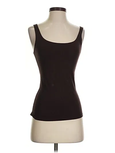 Pre-owned Assorted Brands Tank Top Brown Strapless Neckline Tops