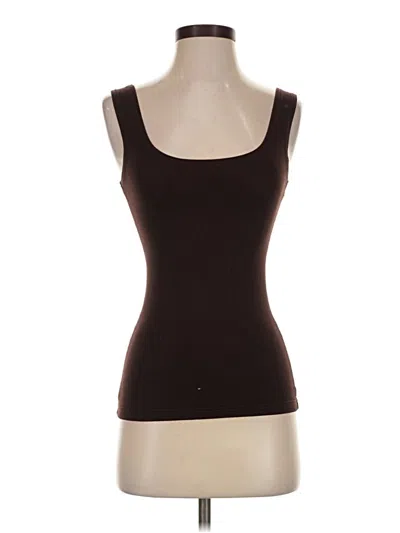 Pre-owned Assorted Brands Tank Top Brown Strapless Neckline Tops