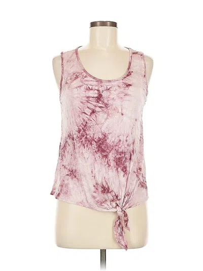 Pre-owned Assorted Brands Tank Top Burgundy Halter Neckline Tops