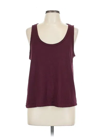 Pre-owned Assorted Brands Tank Top Burgundy Halter Neckline Tops