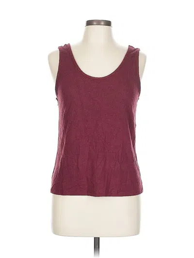 Pre-owned Assorted Brands Tank Top Burgundy Halter Neckline Tops