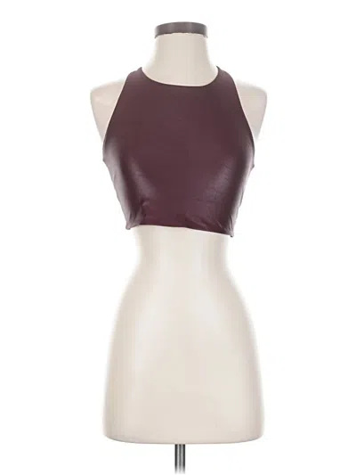 Pre-owned Assorted Brands Tank Top Burgundy Halter Neckline Tops
