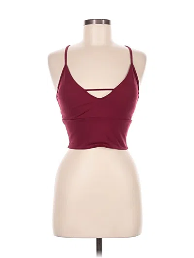 Pre-owned Assorted Brands Tank Top Burgundy Halter Neckline Tops