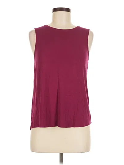 Pre-owned Assorted Brands Tank Top Burgundy Halter Neckline Tops