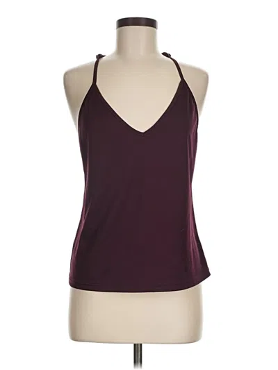 Pre-owned Assorted Brands Tank Top Burgundy Halter Neckline Tops