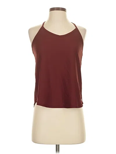 Pre-owned Assorted Brands Tank Top Burgundy Halter Neckline Tops