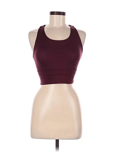 Pre-owned Assorted Brands Tank Top Burgundy Halter Neckline Tops
