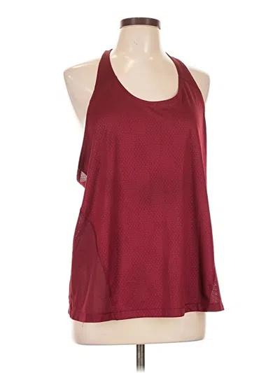 Pre-owned Assorted Brands Tank Top Burgundy Halter Neckline Tops