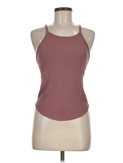 Pre-owned Assorted Brands Tank Top Burgundy Halter Neckline Tops