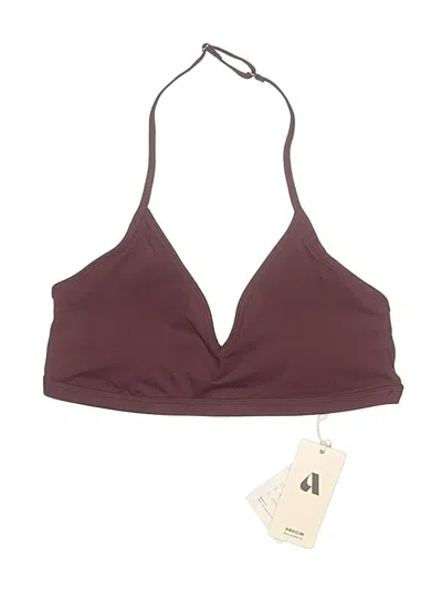 Assorted Brands Tank Top Burgundy Halter Neckline Tops