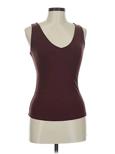 Assorted Brands Tank Top Burgundy Strapless Neckline Tops
