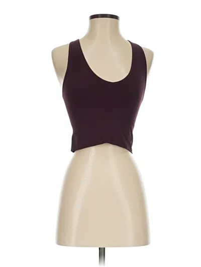 Pre-owned Assorted Brands Tank Top Burgundy Strapless Neckline Tops