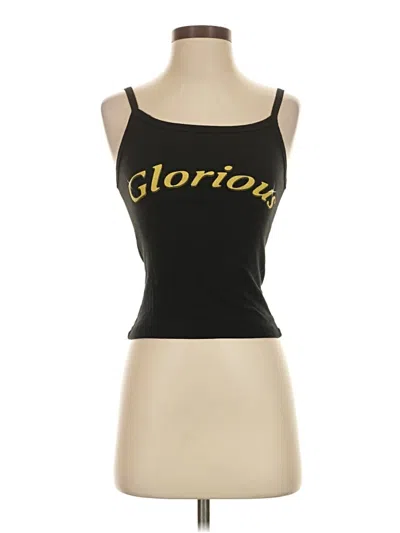 Pre-owned Assorted Brands Tank Top Gold Strapless Neckline Tops