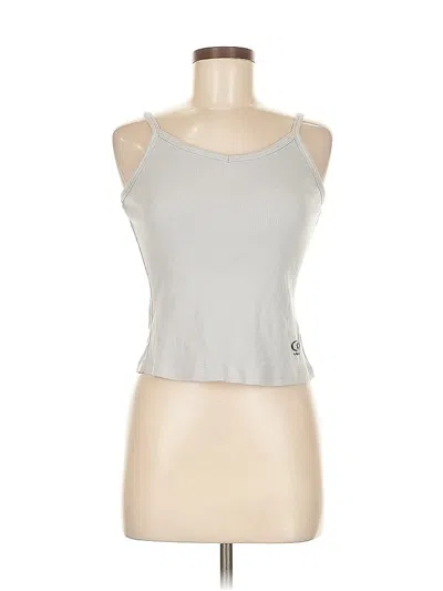 Pre-owned Assorted Brands Tank Top Gray Halter Neckline Tops