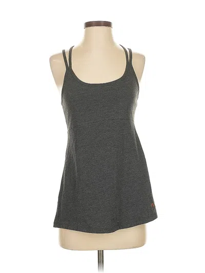Pre-owned Assorted Brands Tank Top Gray Halter Neckline Tops