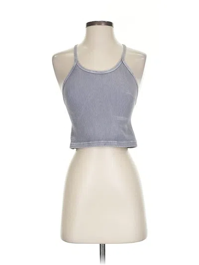 Pre-owned Assorted Brands Tank Top Gray Halter Neckline Tops