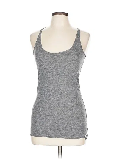 Pre-owned Assorted Brands Tank Top Gray Halter Neckline Tops