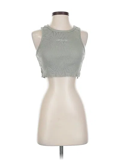 Pre-owned Assorted Brands Tank Top Gray Halter Neckline Tops