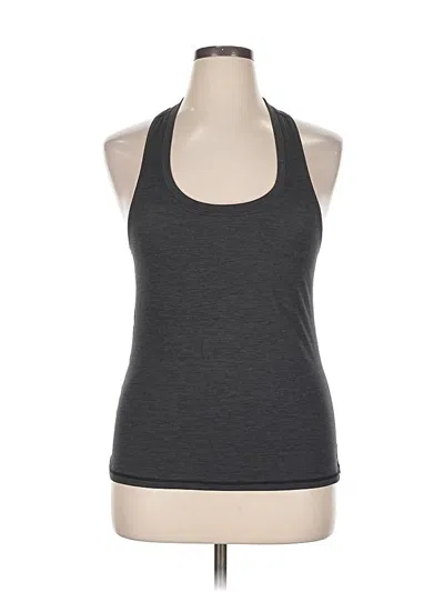 Pre-owned Assorted Brands Tank Top Gray Halter Neckline Tops