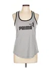 Assorted Brands Tank Top Gray Halter Neckline Tops In Gray